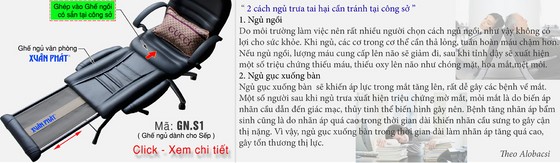 Ghế ngủ văn phòng - Xuân Phát