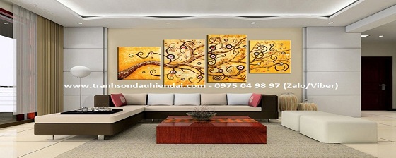 Xưởng tranh sơn dầu hiện đại