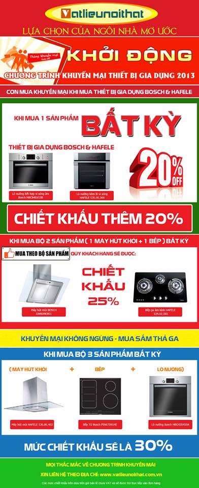 http://vatlieunoithat.com.vn Giảm giá đến 20% thiết bị gia dụng năm 2013