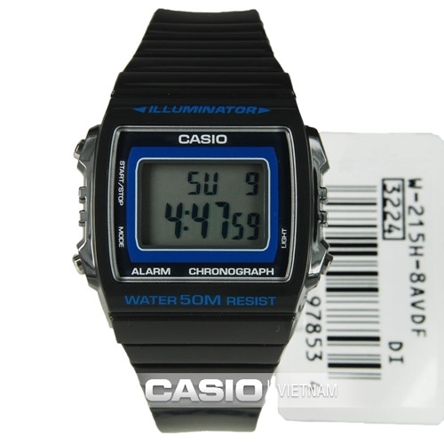 Đồng hồ Casio W-215H-8AVDF