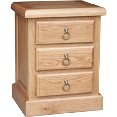 BORDEAUX 3 Drawer Bedside Table