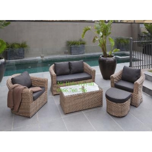 Sofa nhựa giả mây cao cấp