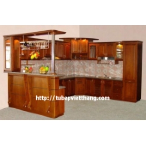 Tủ bếp gỗ tự nhiên VT02