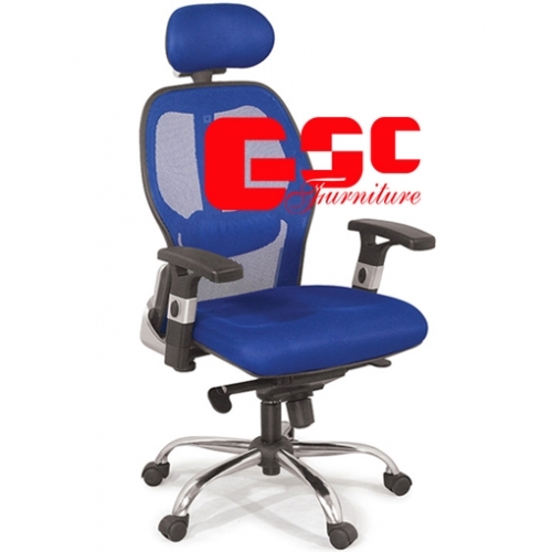 Ghế xoay lưới lưng da GX204B-M