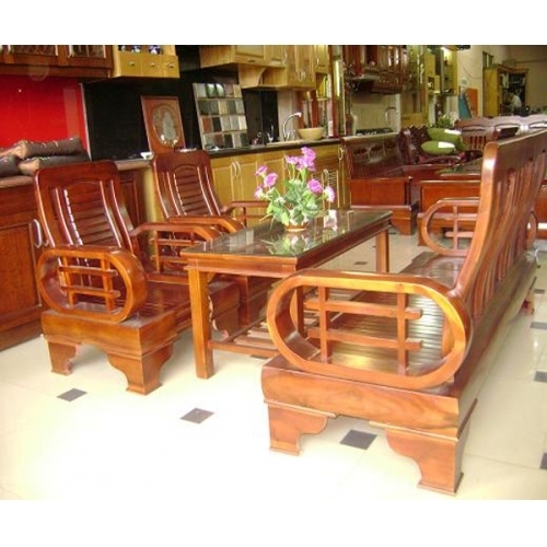 Bộ bàn ghế Tay Vòm. Sản phẩm làm bằng gỗ Xoan Đào