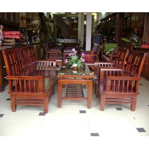 Bộ bàn ghế Tay Cong. Sản phẩm làm bằng gỗ Xoan Đào