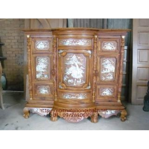 Tủ thờ gỗ Cẩm lai Khảm ốc TT10
