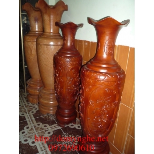Đôi Lộc Bình cham tứ quí Cham Rồng LB12