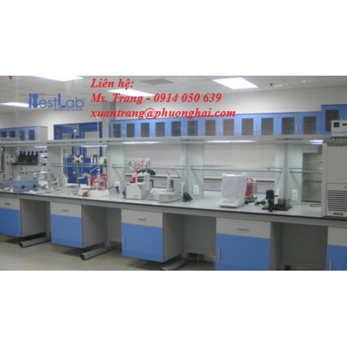 Bàn thí Nghiệm Áp Tường Chống Hóa Chất