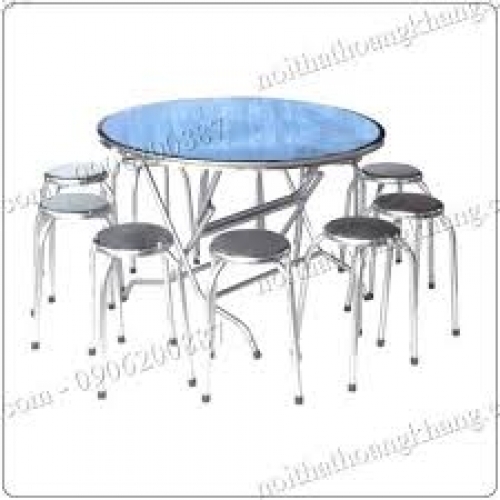 Bàn ghế inox cao cấp