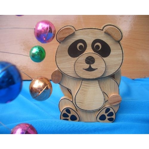 COASTER SHAPE PANDA