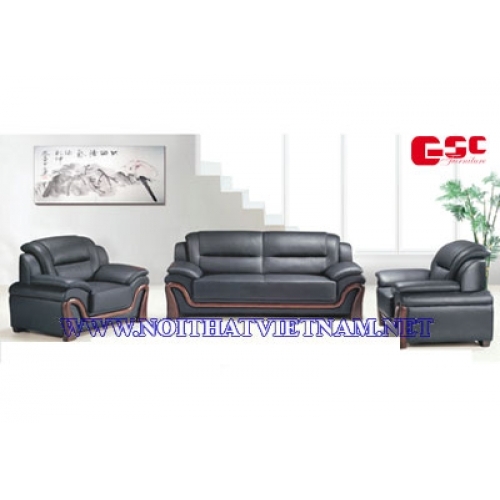 SOFA VĂN PHÒNG BỌC DA GSC-SFVP-07