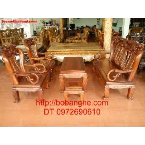 Bàn ghế gỗ gụ Minh Quốc G01