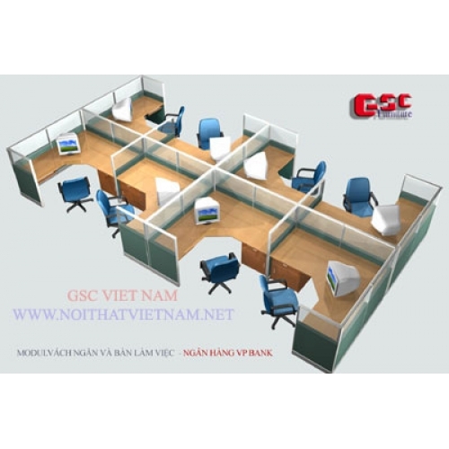 VÁCH NGĂN KHUNG NHÔM BỌC NỈ GSC-VNN08