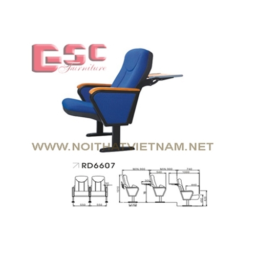 GHẾ HỘI TRƯỜNG CÓ BÀN VIẾT GSC-RD6607