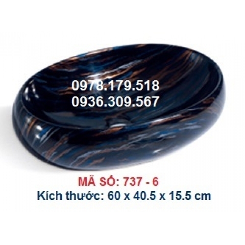 LAVABO SỨ ĐẶT BÀN NGHỆ THUẬT MÃ SỐ 737-6