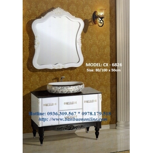 TỦ LAVABO CỔ ĐIỂN MÃ SỐ CX-6826