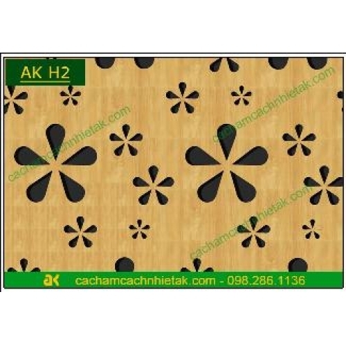 Gỗ tiêu âm đục hoa AK-HH2 (hoa bướm 2) vân sồi