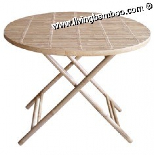 BÀN TRÒN BẰNG TRE ĐẸP BỀN