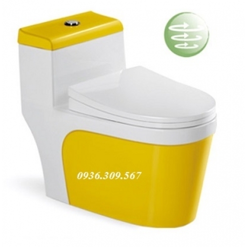 BỒN CẦU LIỀN KHỐI HỒNG KÔNG MÀU VÀNG  MÃ SỐ YWWY-8962