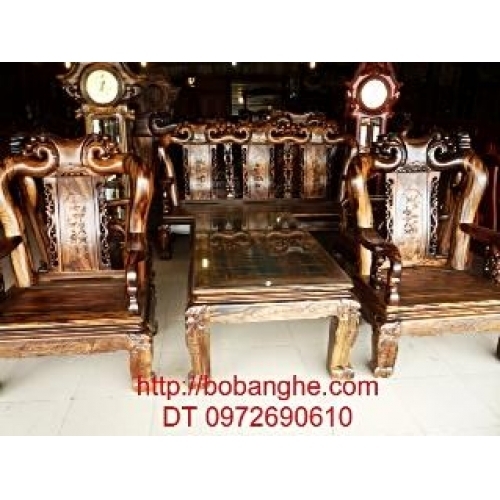 Bộ bàn ghế gỗ mun đẹp - Đồ nội thất đồng kỵ