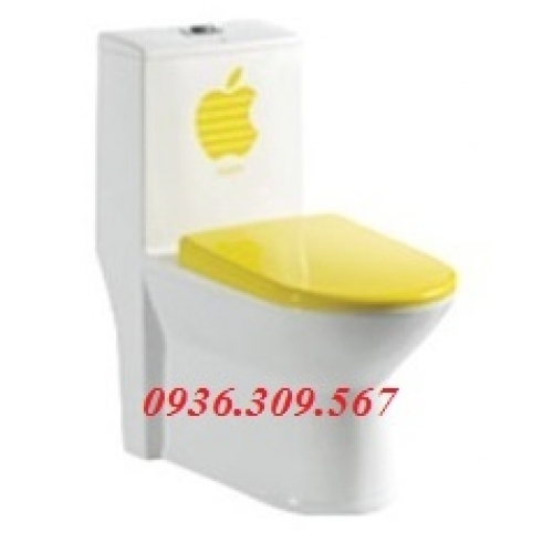 BỒN CẦU LIỀN KHỐI IN QUẢ TÁO VÀNG MÃ SỐ YWWY-8969