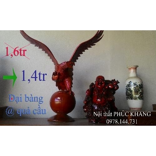 Thanh lý tượng gỗ đại bàng tung cánh