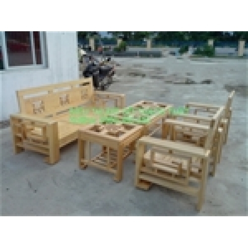 Bàn ghế phòng khách salon gỗ