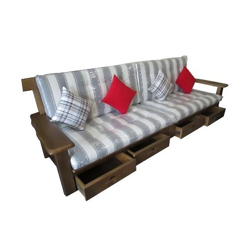 Sofa gỗ tự nhiên 2+2 (2930*920*875) (Không bao gồm nệm)