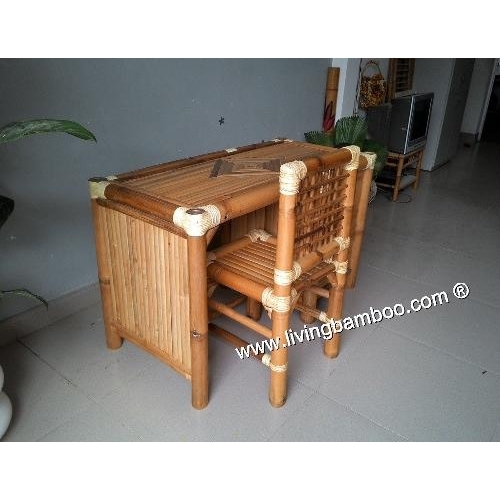 BÀN LÀM VIỆC BẰNG TRE ĐẸP BỀN