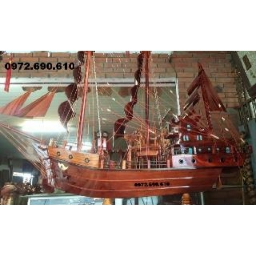 Thuyền buồm, thuyền gỗ quà tặng phong thủy TB3