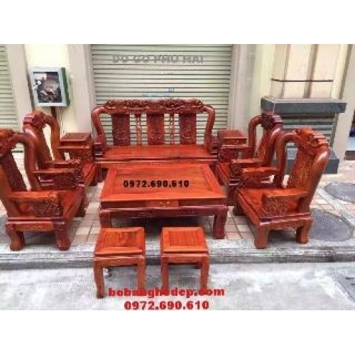 Bàn ghế đẹp, Bộ bàn ghế đồng kỵ Minh quoc voi V12 B156