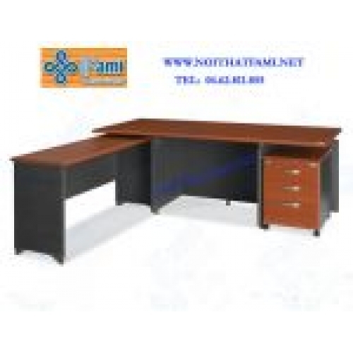 Bộ bàn giám đốc chân gỗ Fami -SMD1800H-DC