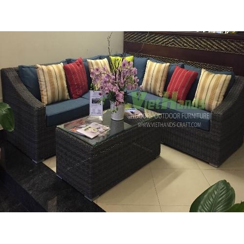Sofa nhựa giả mây cao cấp