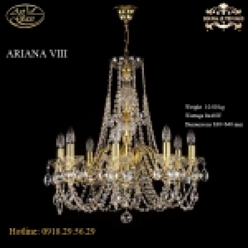 Đèn Đồng pha lê Cao Cấp-ARIANA VIII