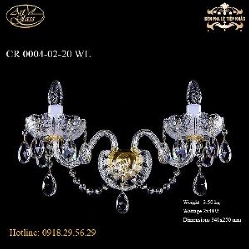 Đèn tường pha lê-CR 0004-02-20 WL