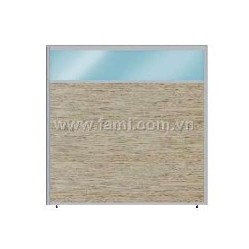 Vách ngăn gỗ - kính 32mm - màu PO