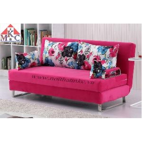 Sofa giường rộng 1.2m màu hồng
