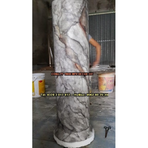 gia công cột sơn giả đá