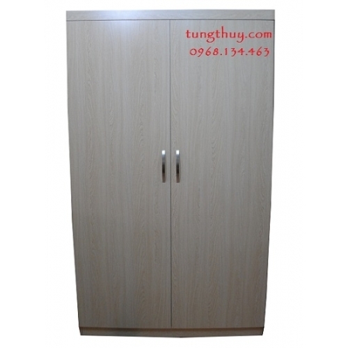 Tủ áo gỗ công nghiệp MDF phủ Melamine rộng 1,2m màu Lim
