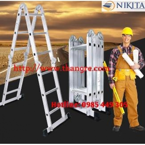 Thang gấp 4 đa năng dài 6,9m NIKITA