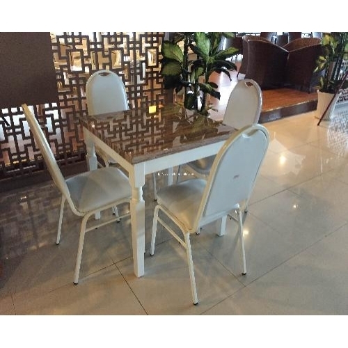 Bộ bàn ăn gỗ sơn vân đá