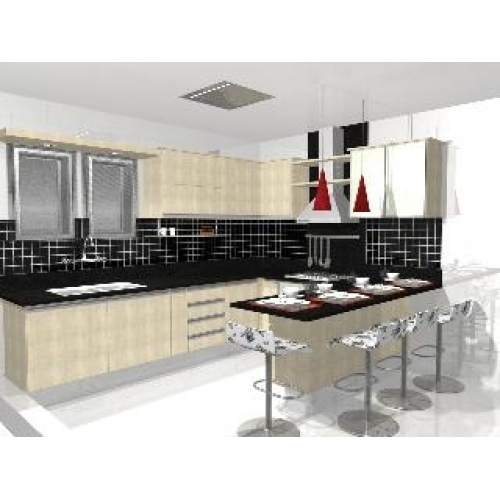 Tủ bếp gỗ tự nhiên