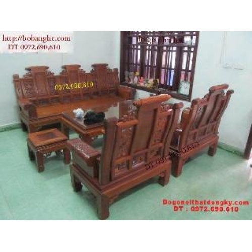 Bộ bàn ghế phòng khách ÂU Á Tay hộp AU1B