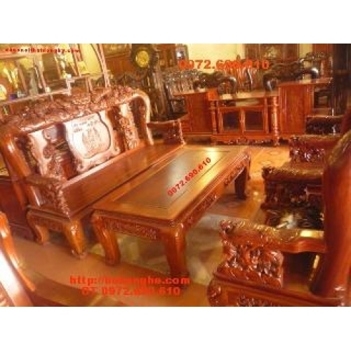 Bộ bàn ghế gỗ hương Công phượng PC19 - Dogonoithat