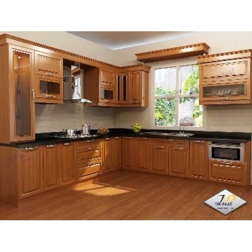 Tủ bếp gỗ xoan đào BTN07