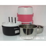 Hộp cơm Bear 3 tầng inox cắm điện