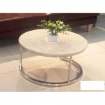 Bàn sofa tròn chân inox cao cấp xuất khẩu Mỹ