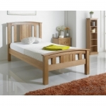 Giường ngủ gỗ sồi đầu cong , 1m8x2m
