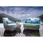 Sofa nhựa giả mây cao cấp